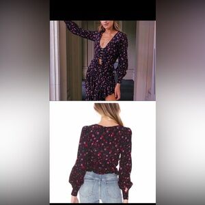 For love and lemons top with clasps in front